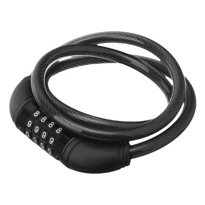 Trava Cabo De Aço Com Cadeado Secreto 10x950mm MTX Proteção Antifurto Bicicleta Moto