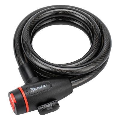 Trava Cabo De Aço Cadeado E Chave 12x1200mm Mtx 918179 Com Suporte