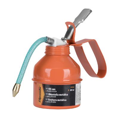 Almotolia Metálica 300ml Ponta Flexível Galvanizada Sparta