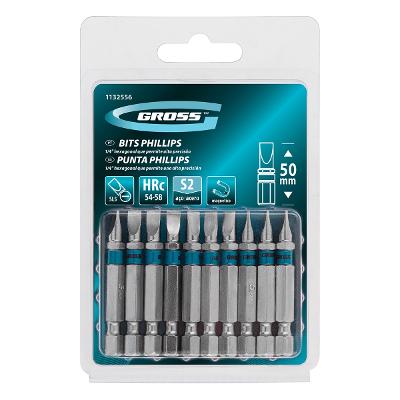 Bits Fenda Sl5 Aço Rápido 50mm 10 Peças S2 Japonês 54-58 HRC