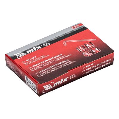 Chave Allen Curta Fosfatizada Cromo Vanadio 1.5mm 25 Peças