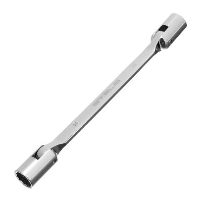 Chave De Aperto Com Soquete Articulada Cromo Vanadio 14-15mm Stels 1495555 Acesso Fácil