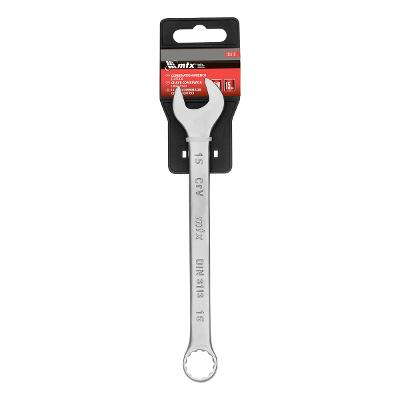Chave Combinada 15mm CrV Cromo Fosco 45 HRC 12 Lados 15° MTX