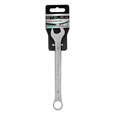 Chave Combinada Stels 14mm Aço Cromo-Vanádio 38-55 HRC