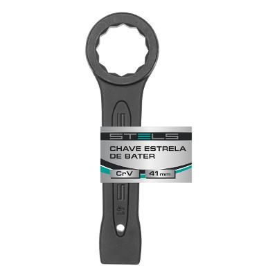 Chave Estrela De Bater Cromo Vanádio 41mm Stels Aço Carbono