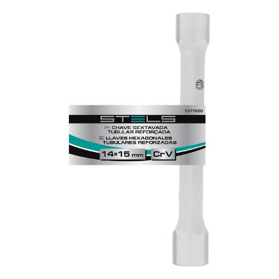 Chave Sextavada Tubular 14-15mm Cromo Vanádio Stels