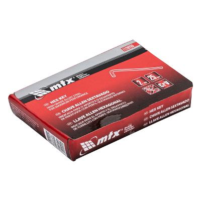 Chave Allen Curta 2mm 25 Peças Fosfatizada Cromo Vanádio