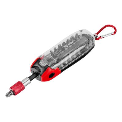 Jogo De Bits Com Adaptador Cromo Vanádio 18 Peças MTX 113839 Aço CrV 25mm 50mm