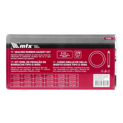 Kit Anel de Vedação Borracha D 3-23mm 279pçs MTX