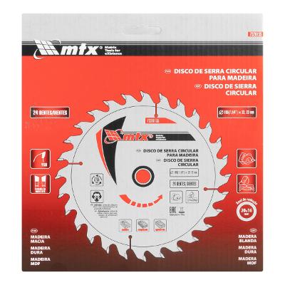 Disco Serra Circular 185mm (7,1/4'') 22,23mm 24 Dentes Mtx