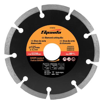 Disco de Corte Segmentado Diamantado 125 x 22,2mm Sparta