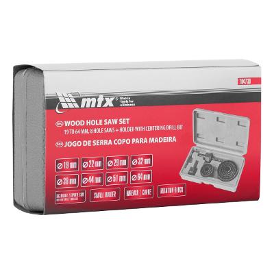 Jogo De Serra Copo Para Madeira 19 A 64mm 11 Pçs Aço Carbono 40 Hrc Mtx 704739