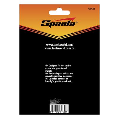 Disco de Corte Diamantado 180 x 22,2mm Refrigerado Sparta