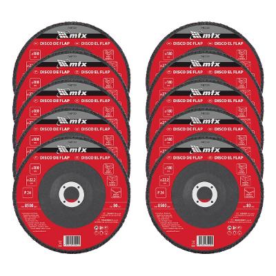 Disco Desbaste Tipo Flap Óxido Alumínio P24 180x22,2mm MTX