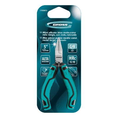 Mini Alicate Bico Longo Reto 127mm 5.5/64'' Fosfatizado CrV