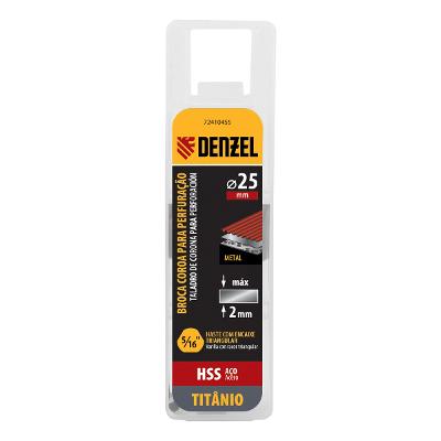 Serra Copo Para Metal 25mm Revestimento Nitreto Titânio Aço HSS Broca Centralizadora
