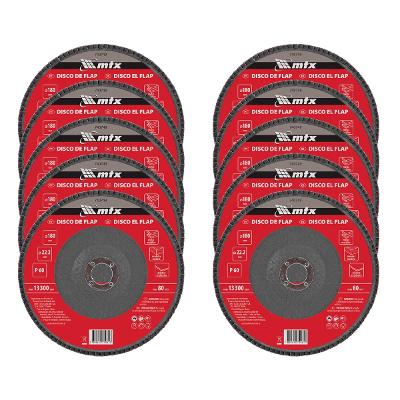 Disco de Desbaste Flap Óxido Alumínio P60 180x22,2mm MTX