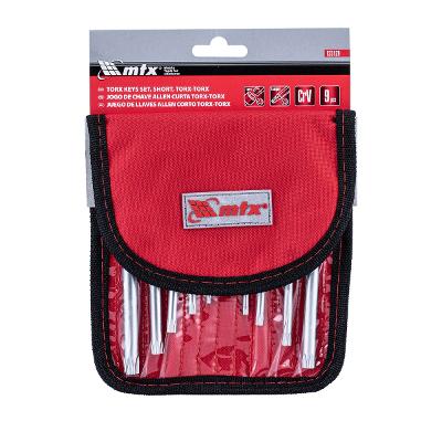 Jogo De Chaves Torx Curta T10-T50 9 Pçs Cromo Vanádio