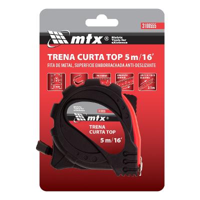 Trena Curta 5m 25mm Emborrachada Com Gancho Magnético