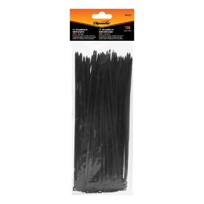 Abraçadeira de Plástico 200mm x 3,6mm 100 Peças Preta Sparta