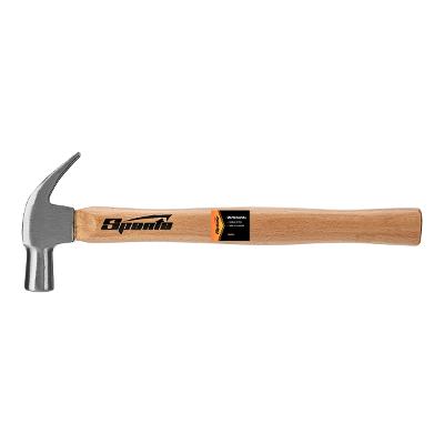Martelo Unha 20mm Cabo Madeira Aço Carbono 45 Sparta