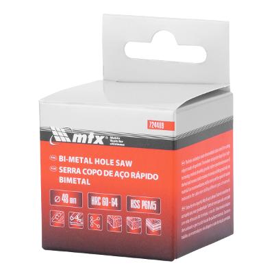 Serra Copo Para Metal Aço Rápido Bimetal 48mm Cortes Precisos MTX 724489