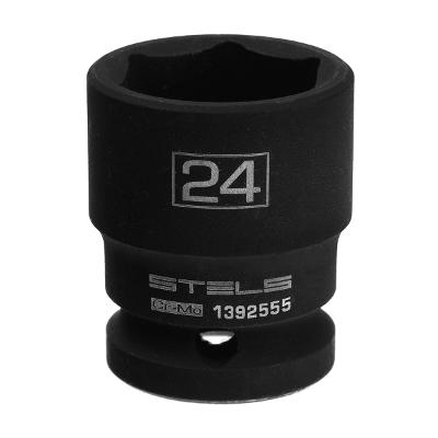 Soquete Impacto 1/2'' 24mm Sextavado Cromo Molibdênio Stels