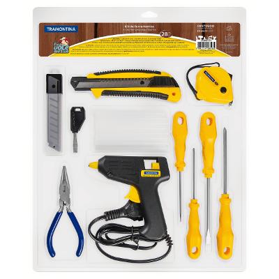 Kit Ferramentas 28 Peças Pistola Cola Quente Tramontina