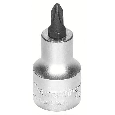 Soquete em Aço Cromo Vanádio Ponta Cruzada NR1 - Encaixe 1/2" Tramontina PRO