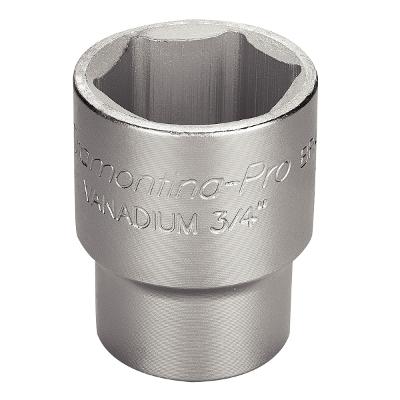 Soquete Sextavado 36 mm 3/4'' Hyper Drive Aço Cromo Vanádio Cromado DIN 3124 Tramontina PRO