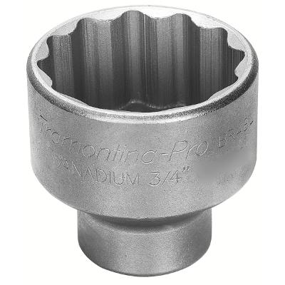 Soquete Estriado 19mm 3/4 Hyper Drive Cromado Tramontina PRO