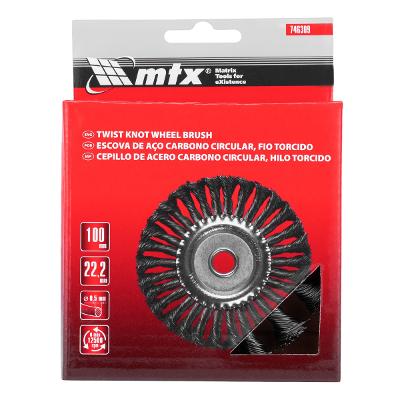 Escova De Aço Carbono Circular 100mm Furo 22mm 12500rpm MTX