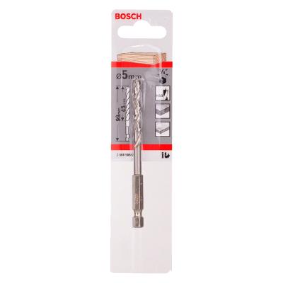 Broca Para Madeira Bosch 3 Pontas 5mm (Encaixe 1/4'')