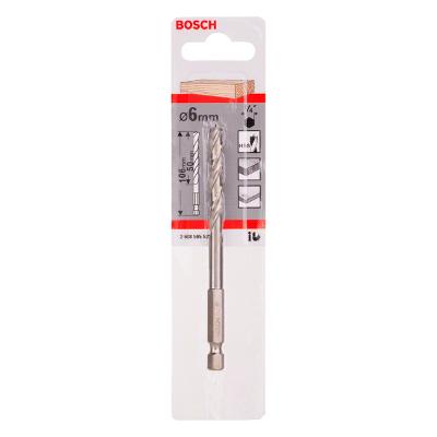 Broca Para Madeira Bosch 3 Pontas 6mm (Encaixe 1/4'')