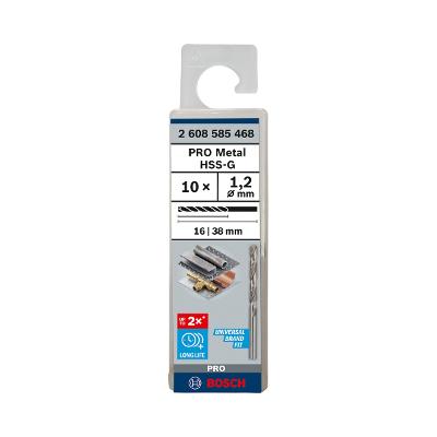 Broca Para Metal Bosch Pro Metal Hss-G 1,2mm 10Un
