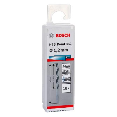 Broca Metal Bosch Aço Rápido Hss-Pointteq 1,2mm 10 Peças