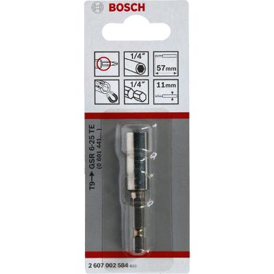 Adaptador Magnético Universal Bosch 1/4'', Ø11mm, Cx57mm