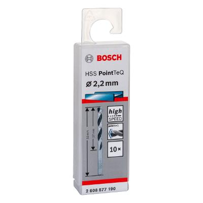 Broca Metal Bosch Aço Rápido Hss-Pointteq 2,2mm 10 Peças