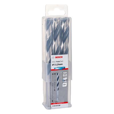 Broca Metal Bosch Aço Rápido Hss-Pointteq 11,9mm 5 Peças