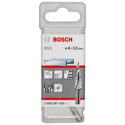 Broca Escalonada Bosch Aço Rápido Para Metal Hss 4-12mm