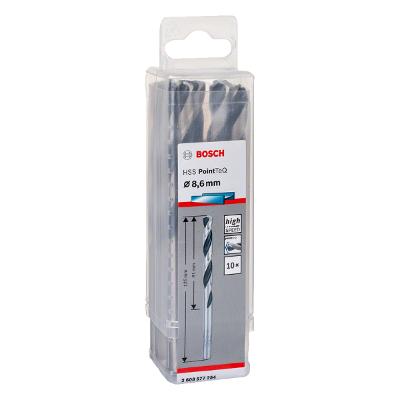 Broca Metal Bosch Aço Rápido Hss-Pointteq 8,6mm 10 Peças