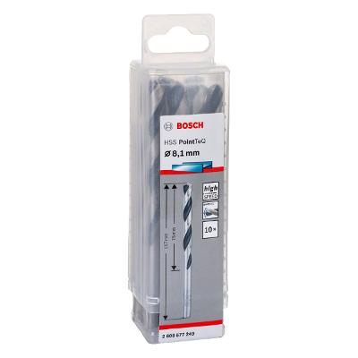 Broca Metal Bosch Aço Rápido Hss-Pointteq 8,1mm 10 Peças