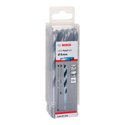 Broca Metal Bosch Aço Rápido Hss-Pointteq 8,0mm 10 Peças