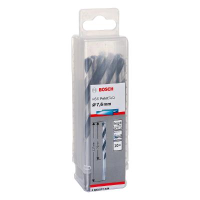 Broca Metal Bosch Aço Rápido Hss-Pointteq 7,6mm 10 Peças