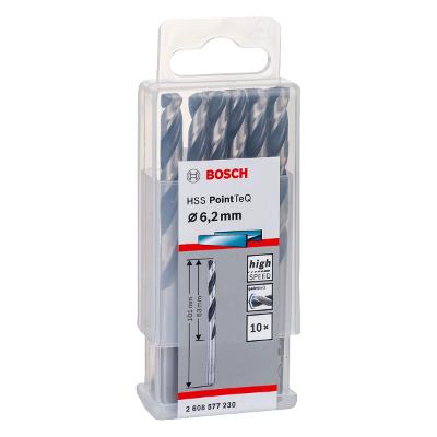 Broca Metal Bosch Aço Rápido Hss-Pointteq 6,2mm 10 Peças