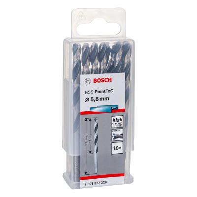 Broca Metal Bosch Aço Rápido Hss-Pointteq 5,8mm 10 Peças