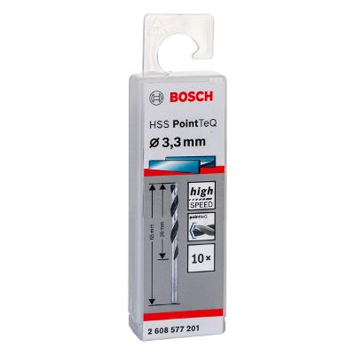 Broca Metal Bosch Aço Rápido Hss-Pointteq 3,3mm 10 Peças