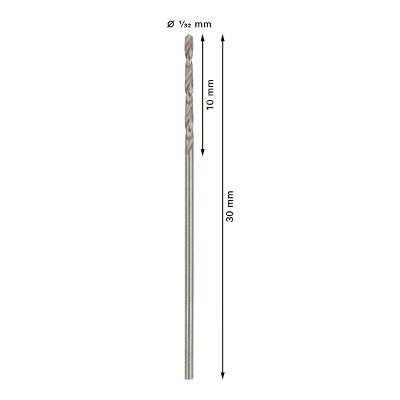 Broca Para Metal Bosch Pro Metal Hss-G 1/32'' 10Un