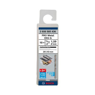 Broca Para Metal Bosch Pro Metal Hss-G 1/16'' 10Un