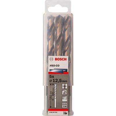 Broca Para Metal Bosch Hss-Co Aço Rápido 12,5mm 5 Peças